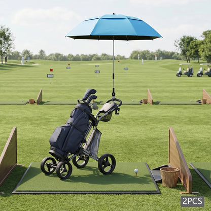 2-Pack Adjustable Beach Chair Umbrellas