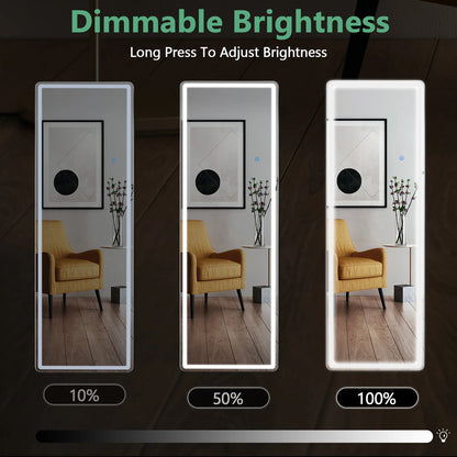MCQ LED Full Length Mirror, 64"x21"