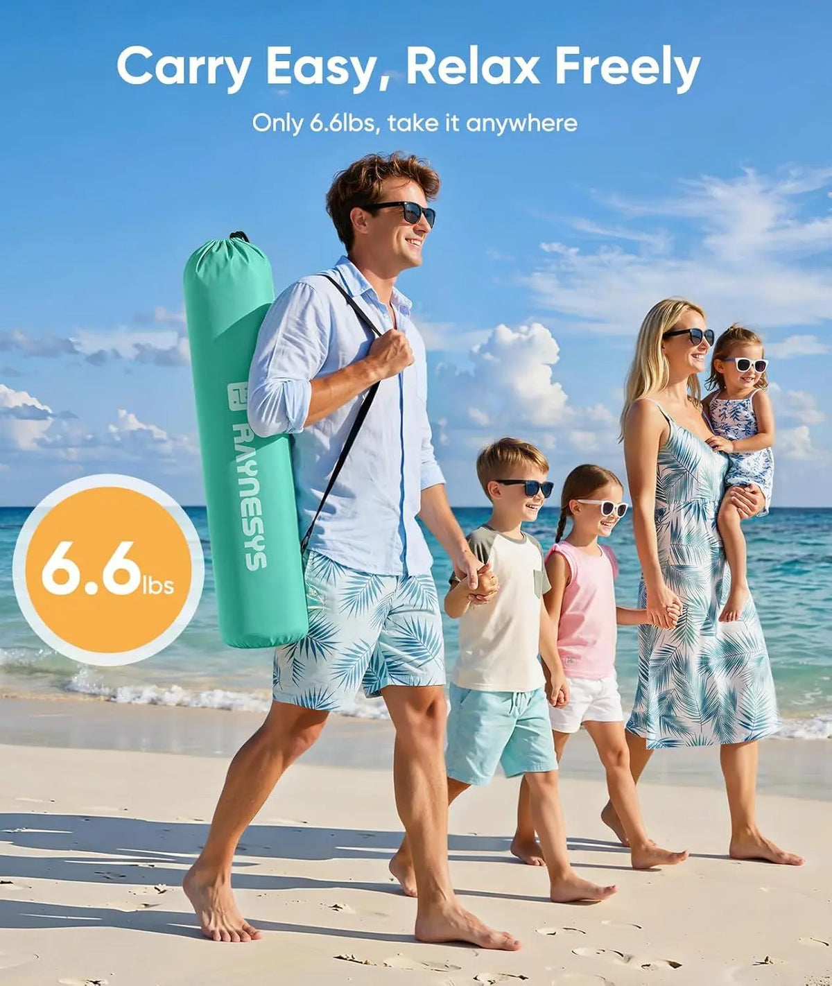 Pop-Up Beach Tent Sun Shelter (5-6 Person)