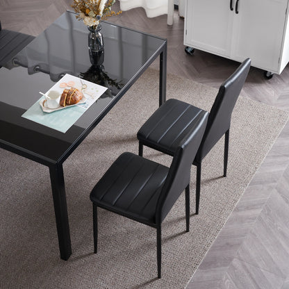 High-Back Dining Chairs, Set of 4