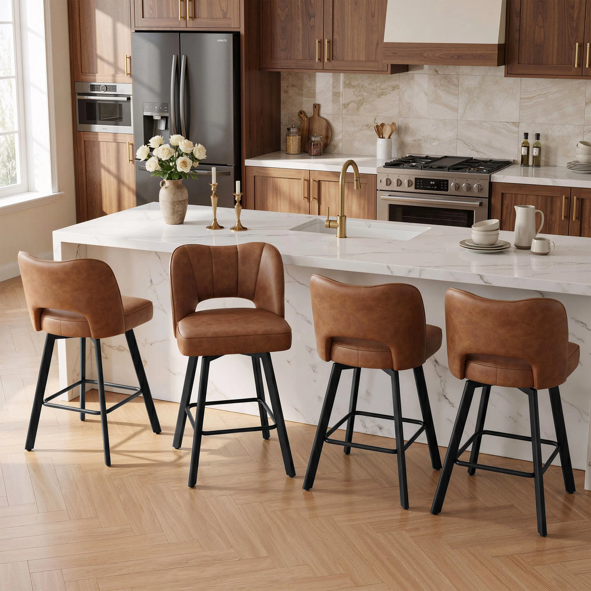 Counter Height Bar Stools, Set of 4