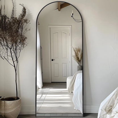 Full Length Floor Mirror with Stand, 58"x18"