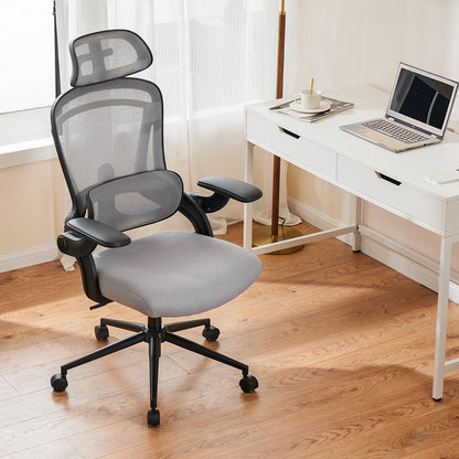 JHK Mesh Office Chair with Flip-Up Arms