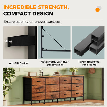 12-Drawer Fabric Storage Cabinet