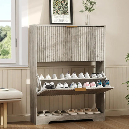 Modern Slim Shoe Storage Cabinet