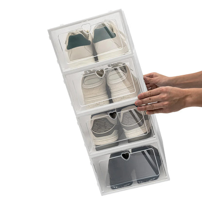20-Pack Stackable Shoe Boxes