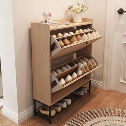 Narrow Shoe Storage Cabinet