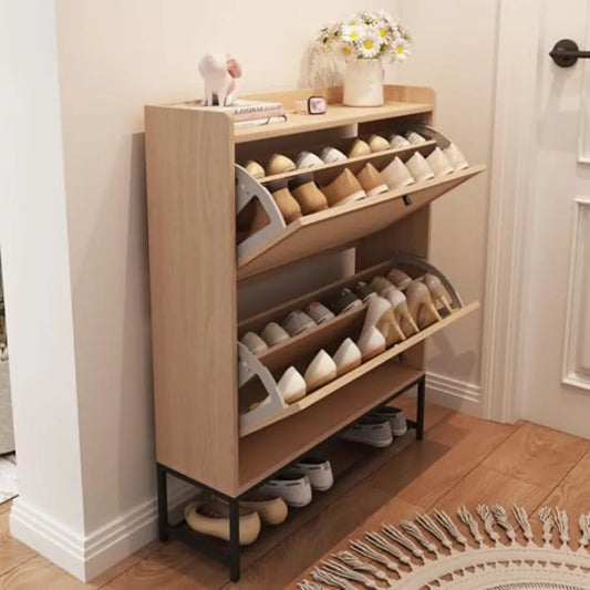 Narrow Shoe Storage Cabinet