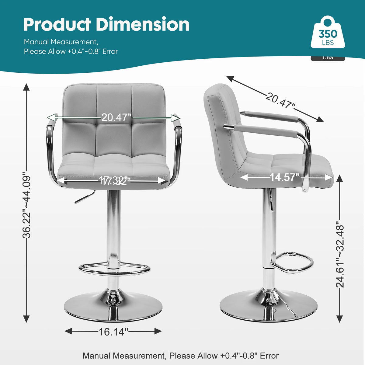MCQ Ergonomic Office Chair, PU Leather