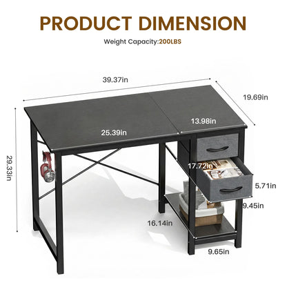 MCQ 40" Standing Desk with Drawers