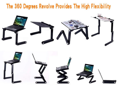 Adjustable Laptop Desk Stand with Cooling Fan