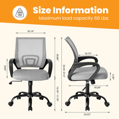 MCQ Ergonomic Office Chair, Height Adjustable