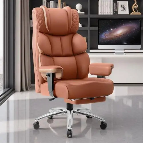 Big & Tall Leather Gaming Office Chair