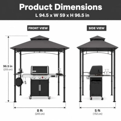 8x5 Outdoor Gazebo Canopy