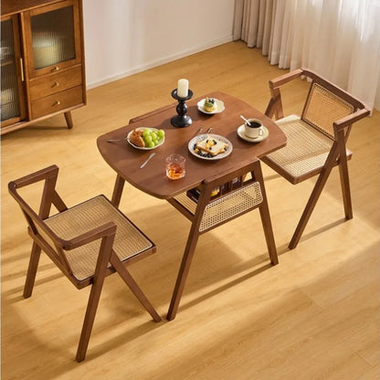 Rattan Balcony Tea Table & Chairs Set