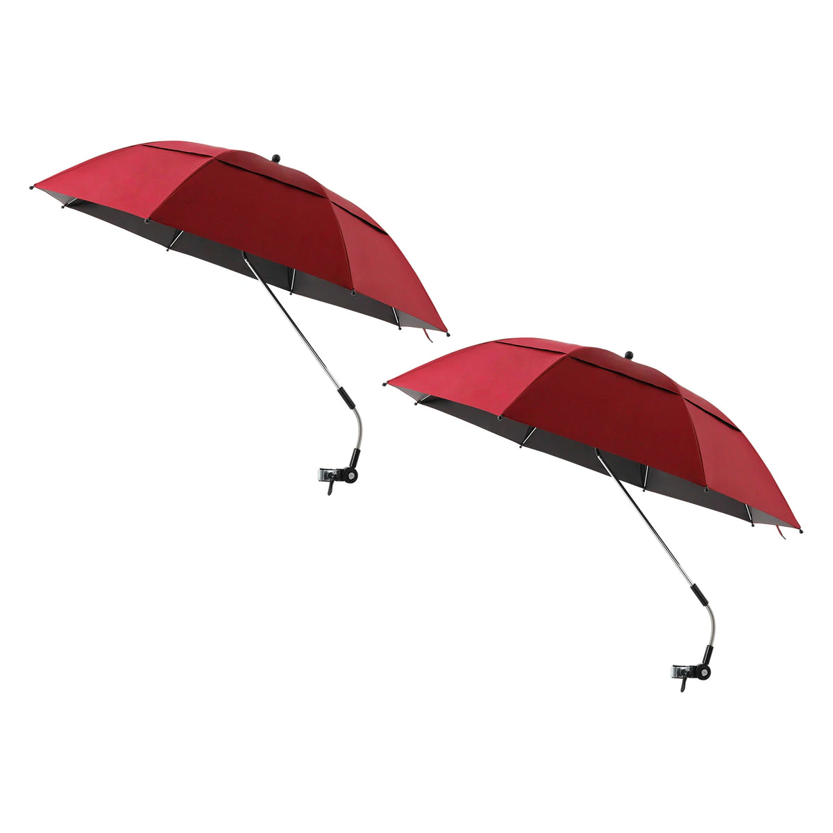 2-Pack Adjustable Beach Chair Umbrellas