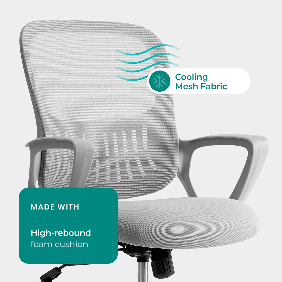 MCQ Fixed Armrest Gaming Office Chair