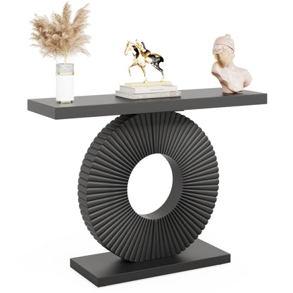 Tribesigns Console Table with Geometric Base