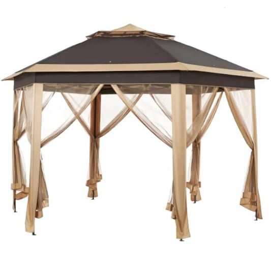 13x13 Pop Up Gazebo, Double-Tier