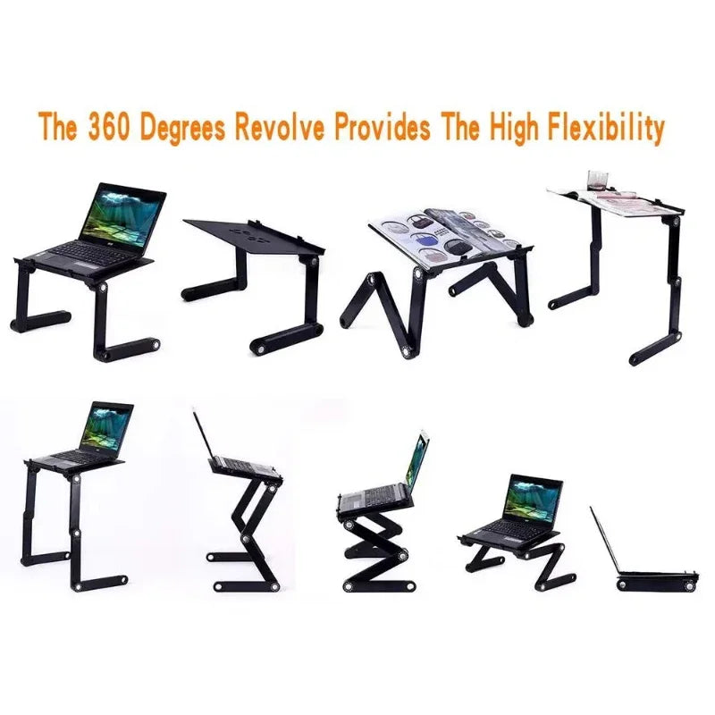 Adjustable Laptop Desk Stand with Cooling Fan
