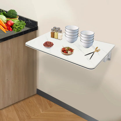 Folding Wall-Mounted Drop-Leaf Desk