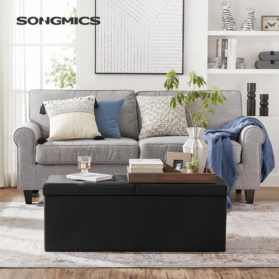 43" Storage Ottoman Bench with Flip Lid