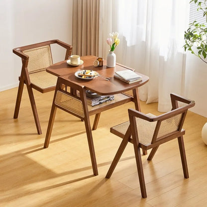 Rattan Balcony Tea Table & Chairs Set