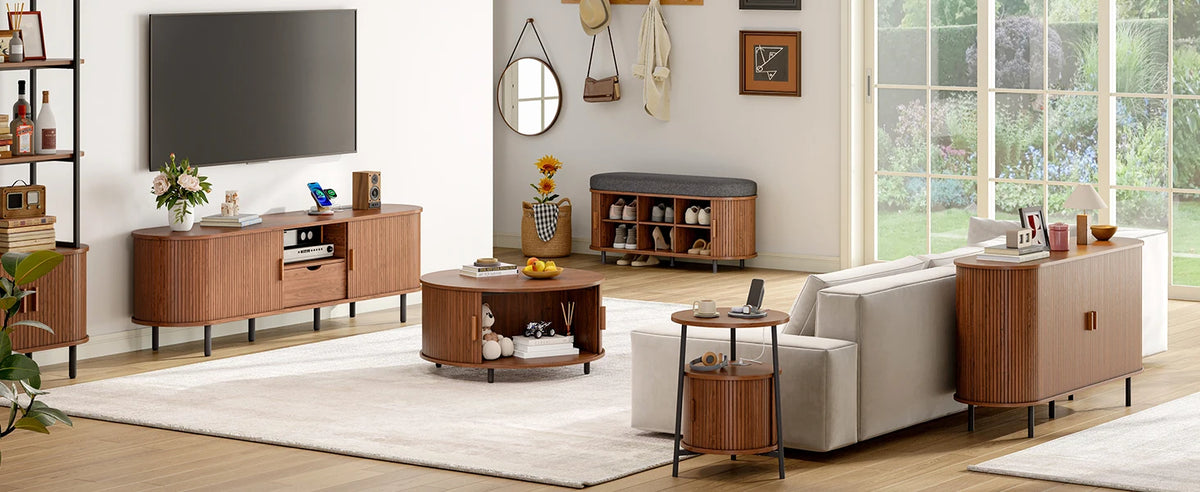 3-Tier Shoe Storage Bench with Cushion