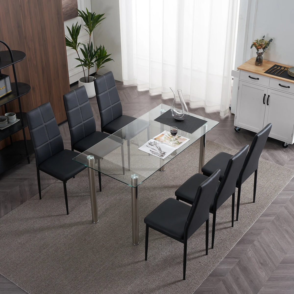 High-Back Dining Chairs, Set of 4