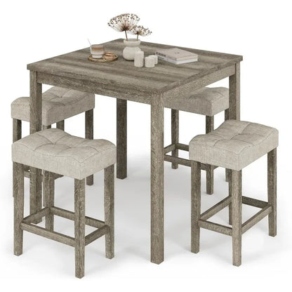 Counter Height Bar Table Set with Stools