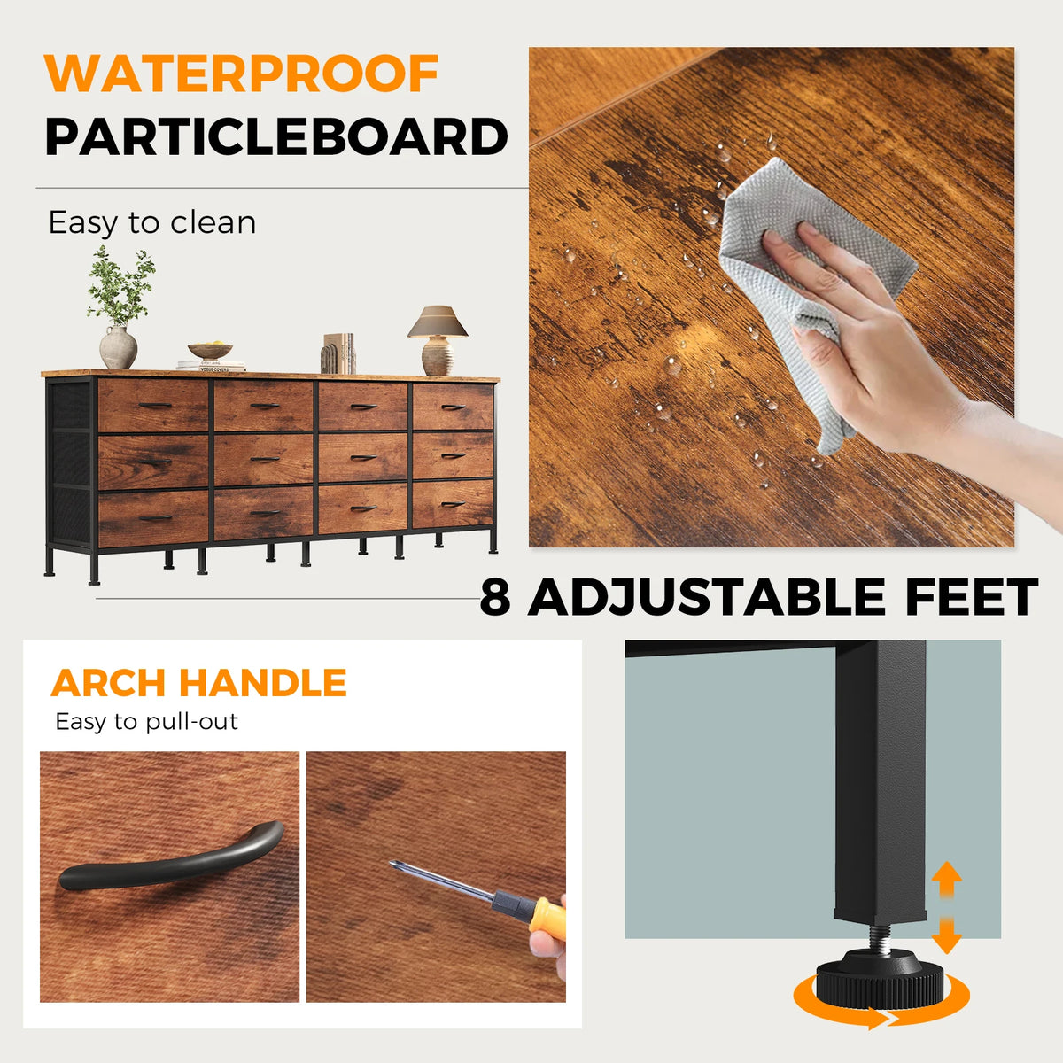 12-Drawer Fabric Storage Cabinet