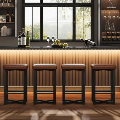 Garvee Backless Counter Stools, Set of 4