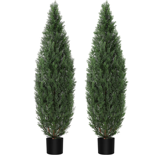 Artificial Topiary Trees 36–60 Inch (Set of 2)