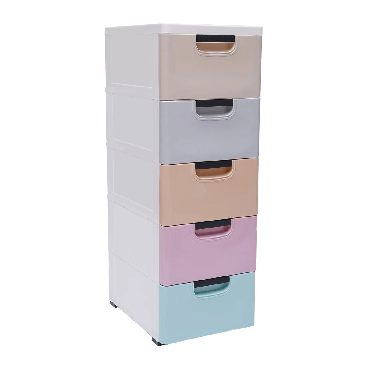 5-Drawer Plastic Storage Dresser Tower
