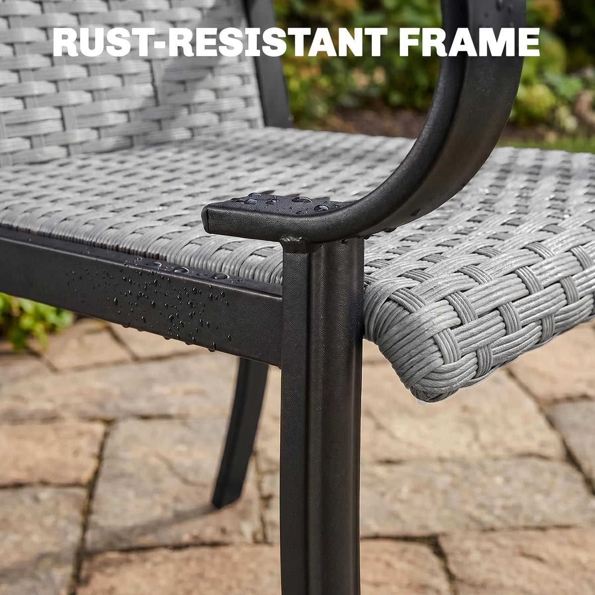 Outdoor Wicker Dining Chairs, Set of 4