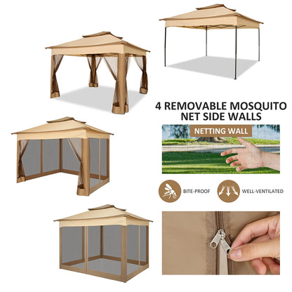 11x11 Pop Up Gazebo with Mosquito Netting