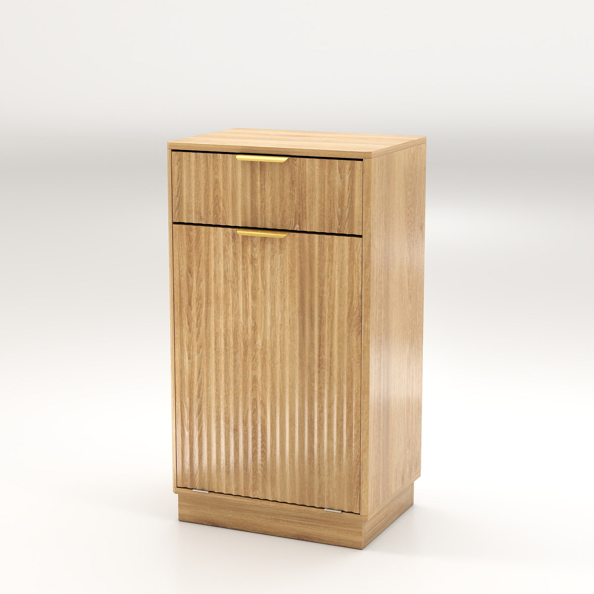 Wave Drawer Tilt-Out Trash Cabinet – Oak