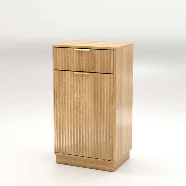 Wave Drawer Tilt-Out Trash Cabinet – Oak